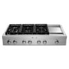 KitchenAid 48" Gas Cooktop (KCGC558JSS) - Stainless Steel