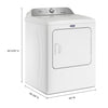 Maytag Gas Dryer (MGD6500MW) - White