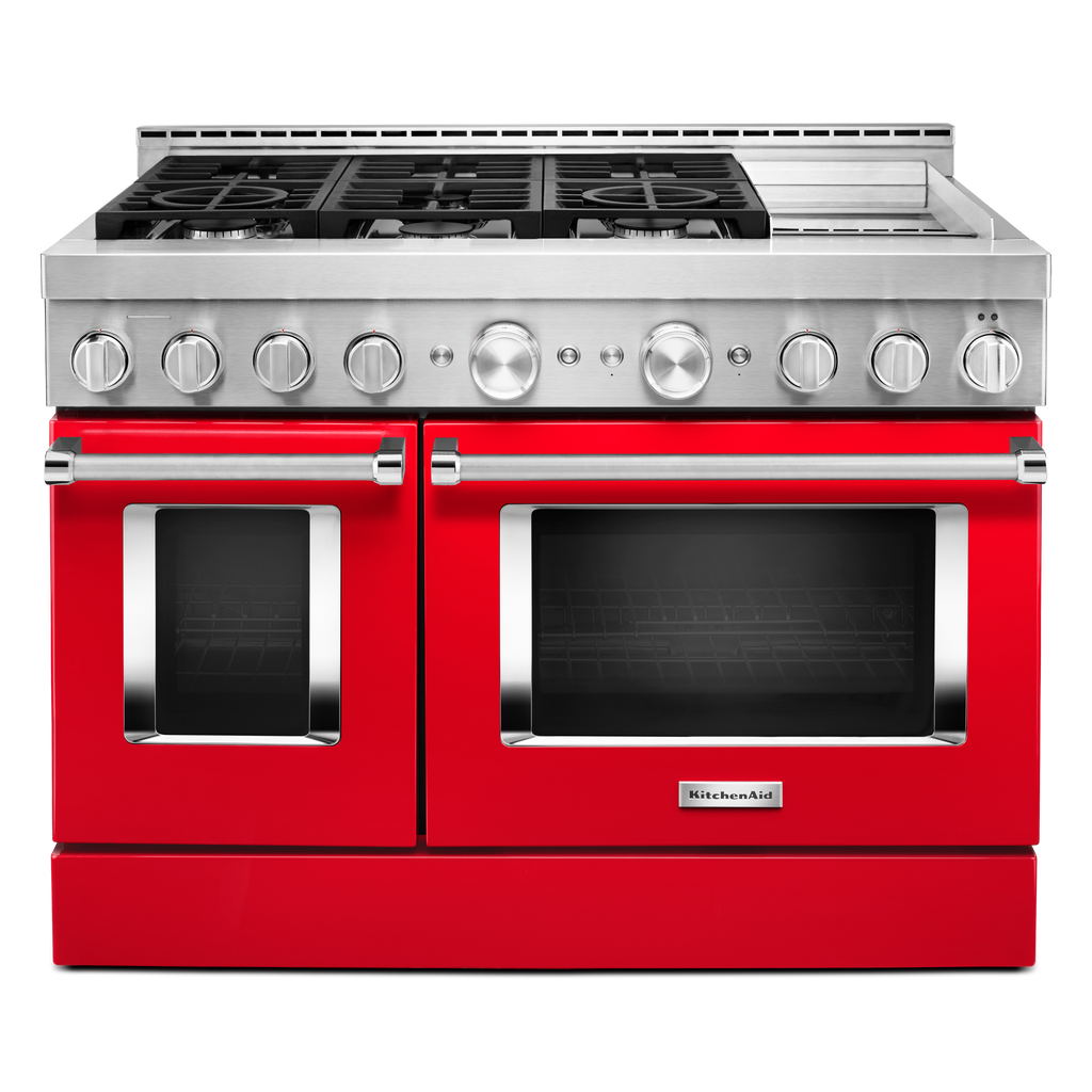 KitchenAid Gas Range (KFGC558JPA) - Passion Red