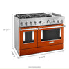 KitchenAid Dual Fuel Range (KFDC558JSC) - Scorched Orange