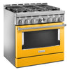 KitchenAid Gas Range (KFGC506JYP) - Yellow Pepper