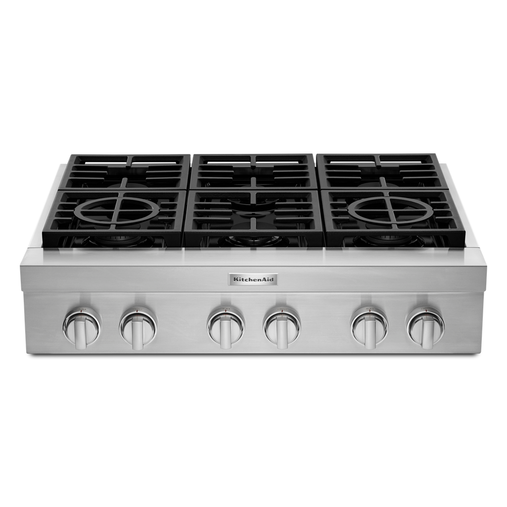 KitchenAid 36" Gas Cooktop (KCGC506JSS) - Stainless Steel