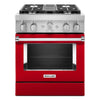 KitchenAid Dual Fuel Range (KFDC500JPA) - Passion Red