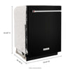 KitchenAid Dishwasher Stainless Steel Tub (KDTE204KBL) - Black