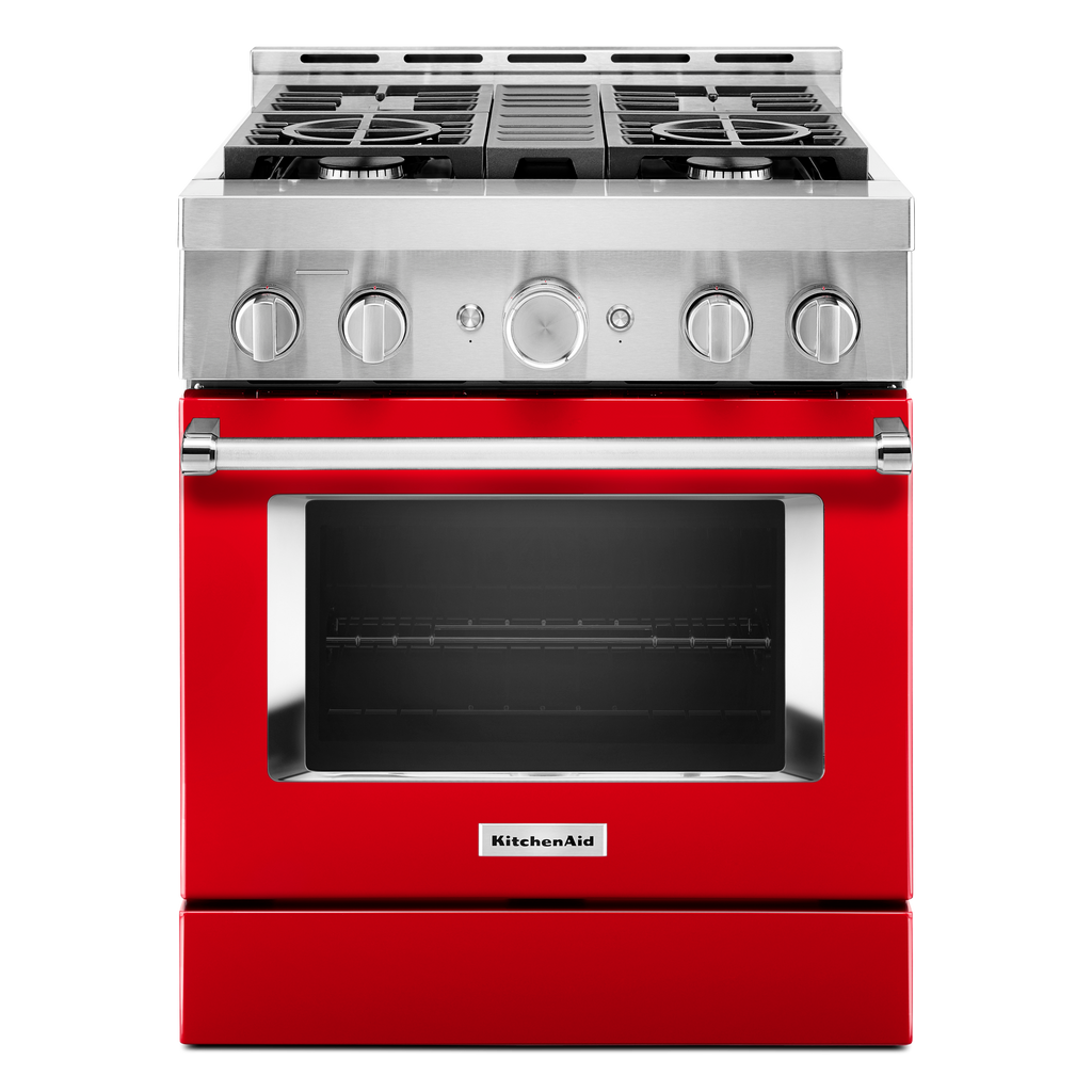KitchenAid Gas Range (KFGC500JPA) - Passion Red
