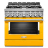 KitchenAid Gas Range (KFGC506JYP) - Yellow Pepper