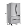 LG French Door Fridge (LMWC23626S) - Stainless Steel