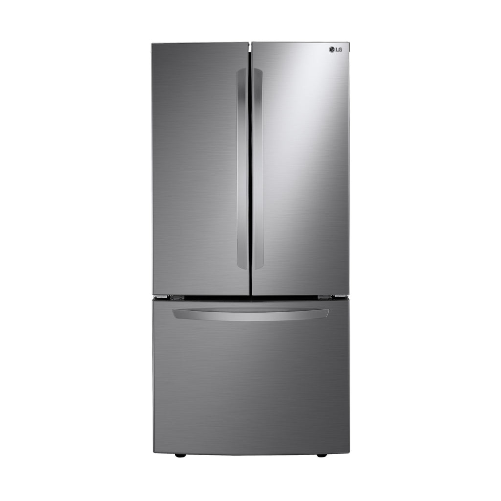 LG French Door Fridge (LRFNS2503V) - Platinum Silver