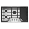 Whirlpool 36" Gas Cooktop (WCG97US6HS) - Stainless Steel