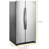 Whirlpool Side x Side Fridge (WRS312SNHM) - Monochromatic Stainless Steel
