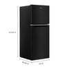 Whirlpool Top Mount Fridge (WRT312CZJB) - Black