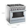 KitchenAid Dual Fuel Range (KFDC506JMB) - Misty Blue