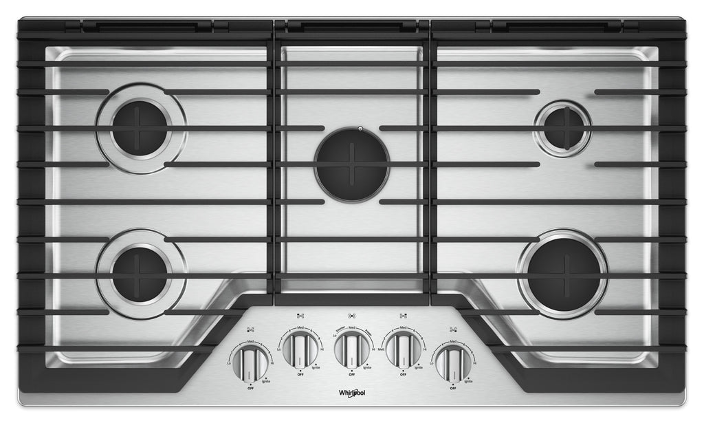 Whirlpool 36" Gas Cooktop (WCG97US6HS) - Stainless Steel