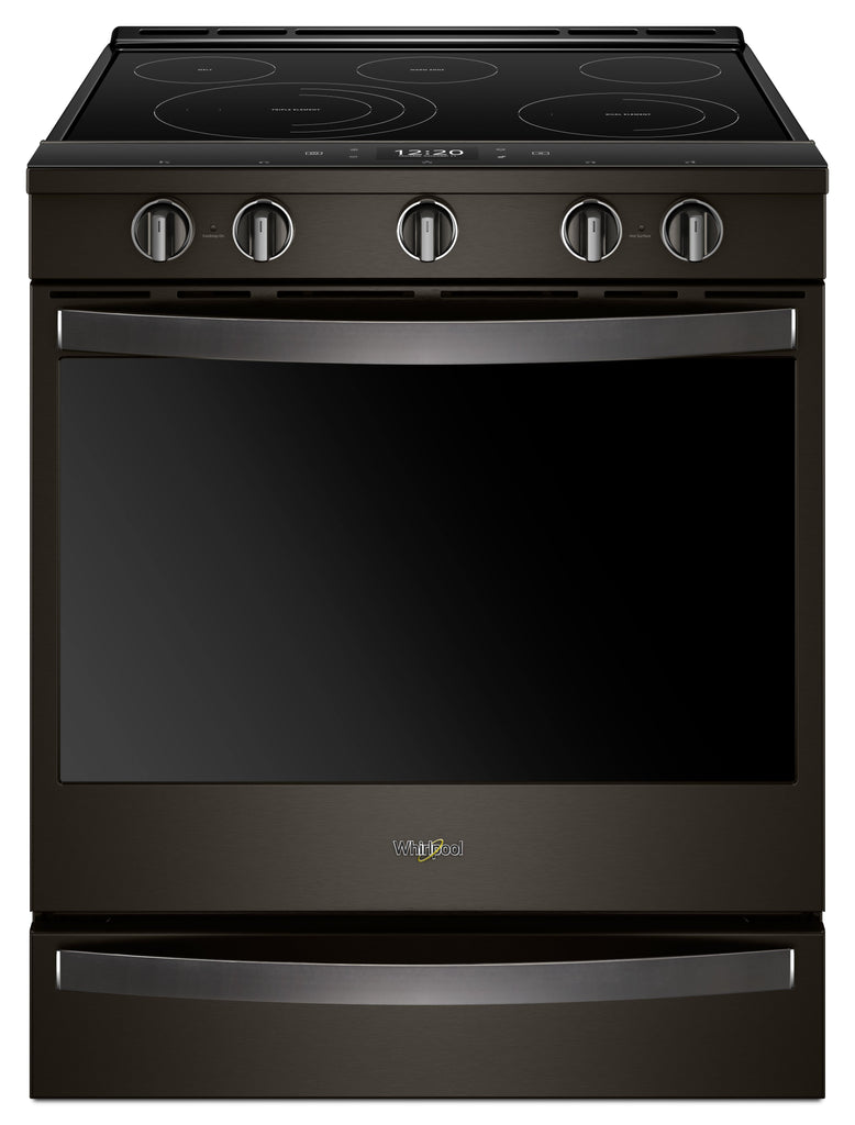 Whirlpool Front Control Range (YWEE750H0HV) - Black Stainless
