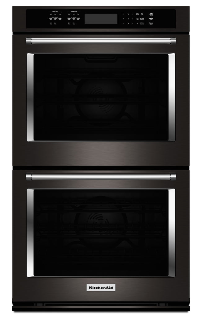 KitchenAid 30" Double Wall Oven (KODE500EBS) - Black Stainless