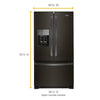 Whirlpool French Door Fridge (WRF555SDHV) - Black Stainless