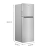 Whirlpool Top Mount Fridge (WRT313CZLZ) - Stainless Steel