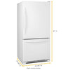 Whirlpool Bottom Mount Fridge (WRB329DFBW) - White