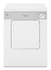 Whirlpool Dryer (LDR3822PQ) - White-on-White