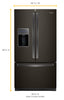 Whirlpool French Door Fridge (WRF767SDHV) - Black Stainless