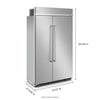 KitchenAid Built-In Fridge (KBSN708MPS) - Stainless Steel