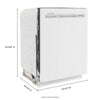 KitchenAid Dishwasher Stainless Steel Tub (KDFE204KWH) - White