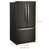 Whirlpool French Door Fridge (WRF535SWHV) - Black Stainless