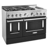 KitchenAid Gas Range (KFGC558JBK) - Imperial Black