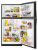 Whirlpool Top Mount Fridge (WRT541SZHV) - Black Stainless