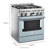 KitchenAid Gas Range (KFGC500JMB) - Misty Blue