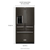 KitchenAid 5 Door Fridge (KRMF706EBS) - Black Stainless