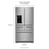 KitchenAid 5 Door Fridge (KRMF706ESS) - Stainless Steel