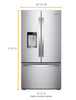 Whirlpool French Door Fridge (WRF954CIHZ) - Stainless Steel