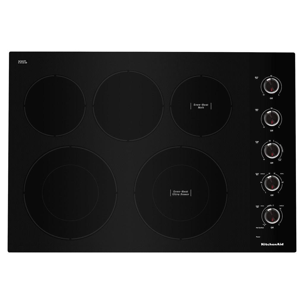 KitchenAid 30" Cooktop (KCES550HBL) - Black