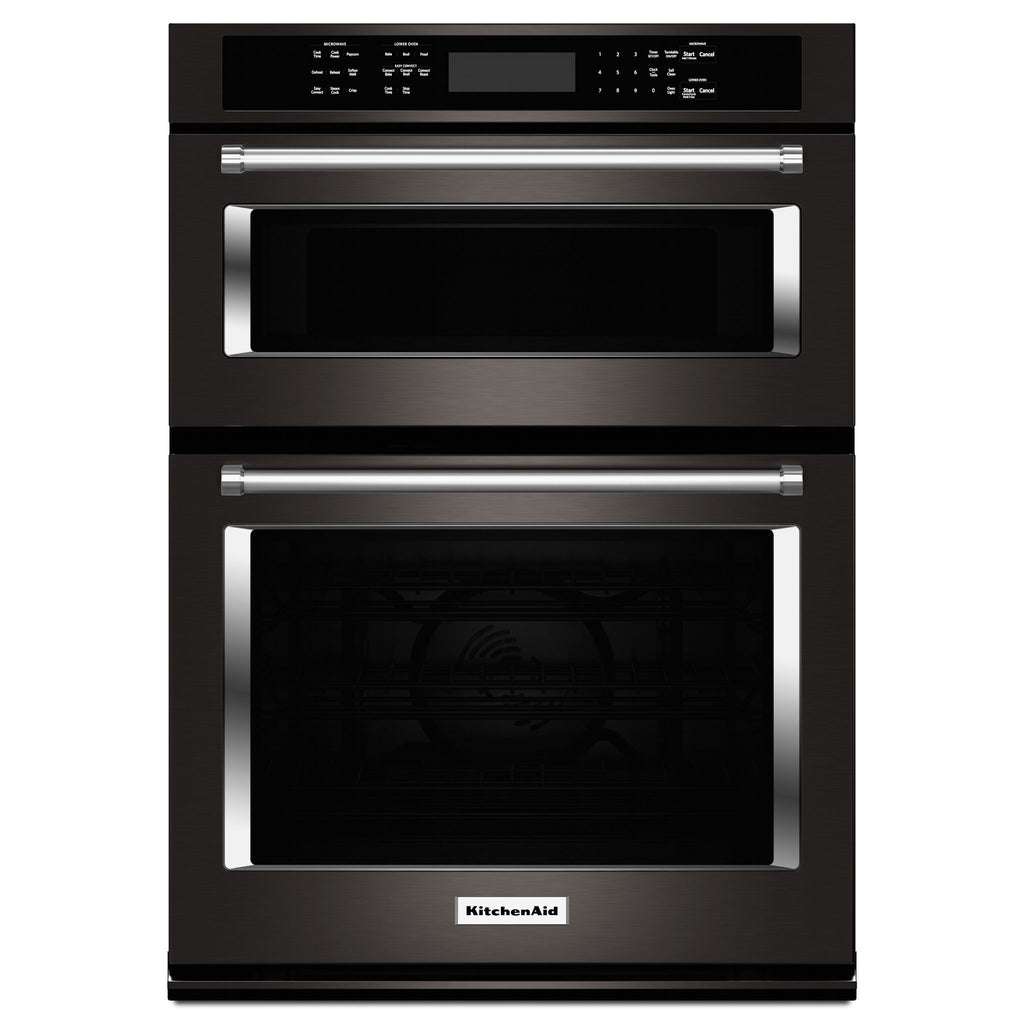 KitchenAid 30" Microwave/Wall Oven (KOCE500EBS) - Black Stainless