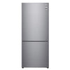 LG Bottom Mount Fridge (LBNC15251V) - Platinum Silver