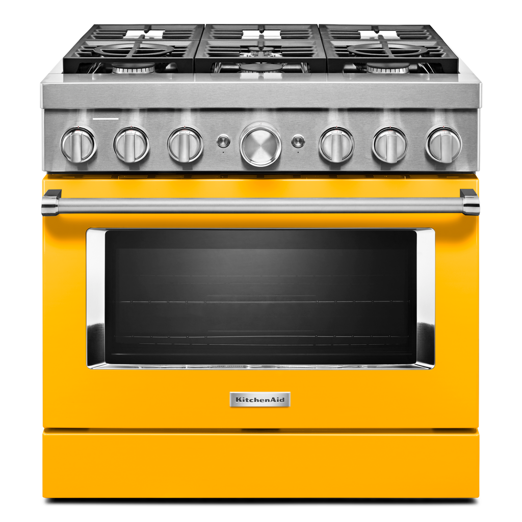 KitchenAid Dual Fuel Range (KFDC506JYP) - Yellow Pepper