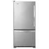 Whirlpool Bottom Mount Fridge (WRB329LFBM) - Monochromatic Stainless Steel