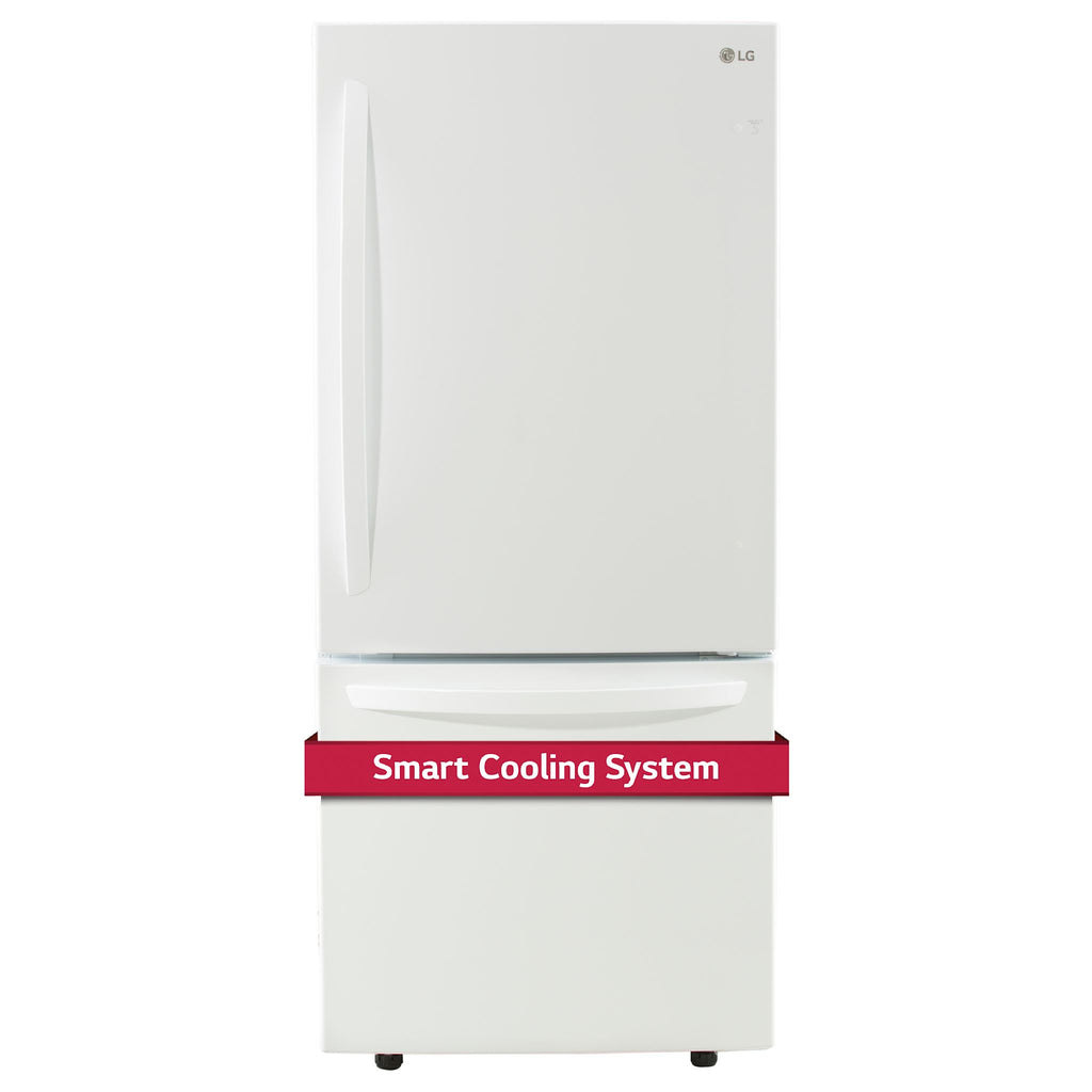 LG Bottom Mount Fridge (LRDNS2200W) - White