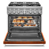 KitchenAid Dual Fuel Range (KFDC506JSC) - Scorched Orange