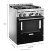 KitchenAid Gas Range (KFGC500JBK) - Imperial Black