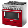 KitchenAid Gas Range (KFGC506JPA) - Passion Red