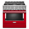 KitchenAid Gas Range (KFGC506JPA) - Passion Red