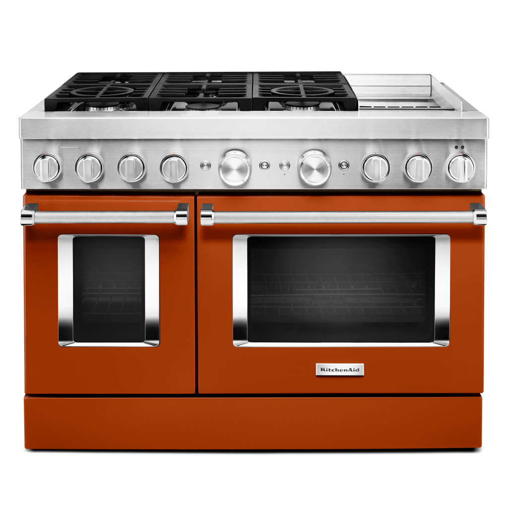 KitchenAid Dual Fuel Range (KFDC558JSC) - Scorched Orange