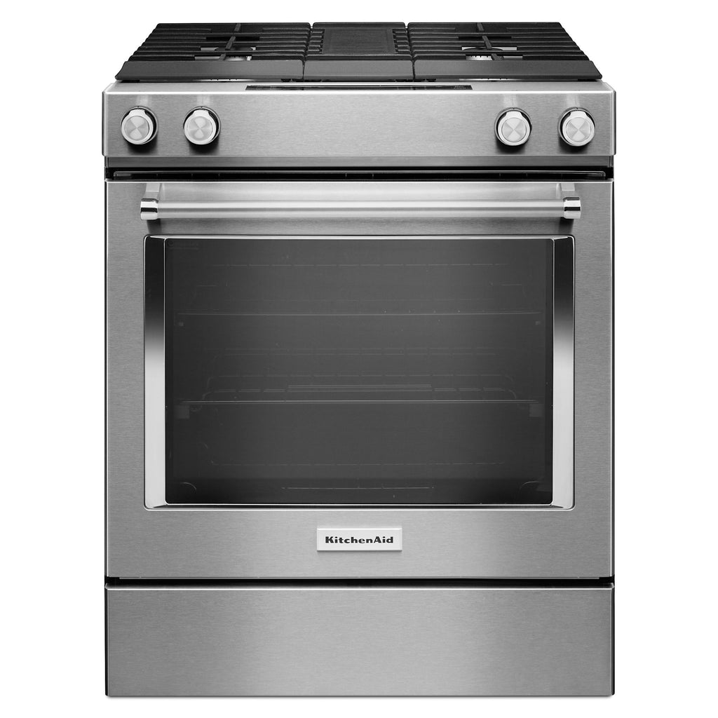 KitchenAid Slide Duel Fuel Range (KSDG950ESS) - Stainless Steel