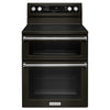 KitchenAid Double Oven Range (YKFED500EBS) - Black Stainless