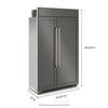 KitchenAid Built-In Fridge (KBSN708MPA) - Panel Ready