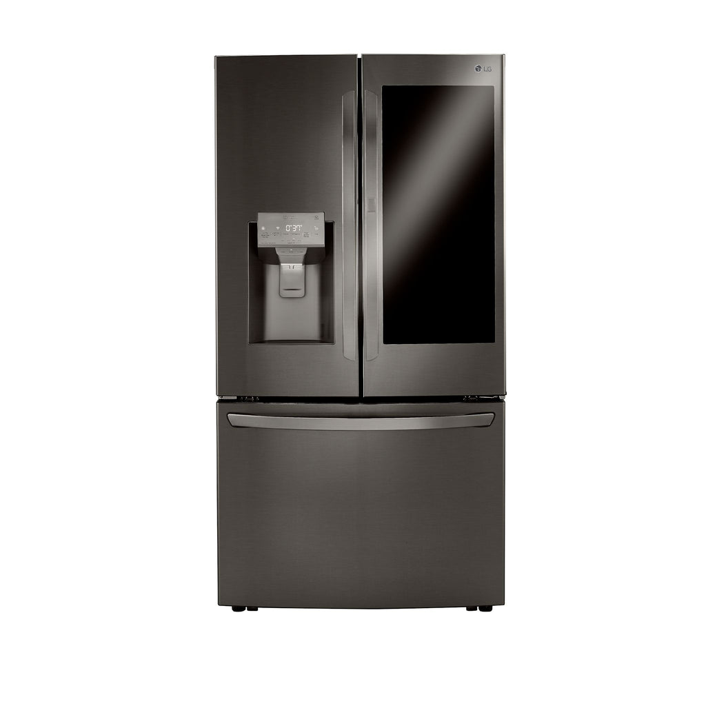 LG French Door Fridge (LRFVS3006D) - Black Stainless