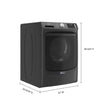 Maytag Front Load Washer (MHW6630MBK) - Volcano Black