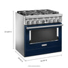 KitchenAid Dual Fuel Range (KFDC506JIB) - Ink Blue